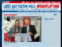 Tablet Screenshot of lostbattalionhallweightlifting.org